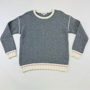 Cotton Country grey marled Cabin crew neck pullover sweater Medium Cabincore